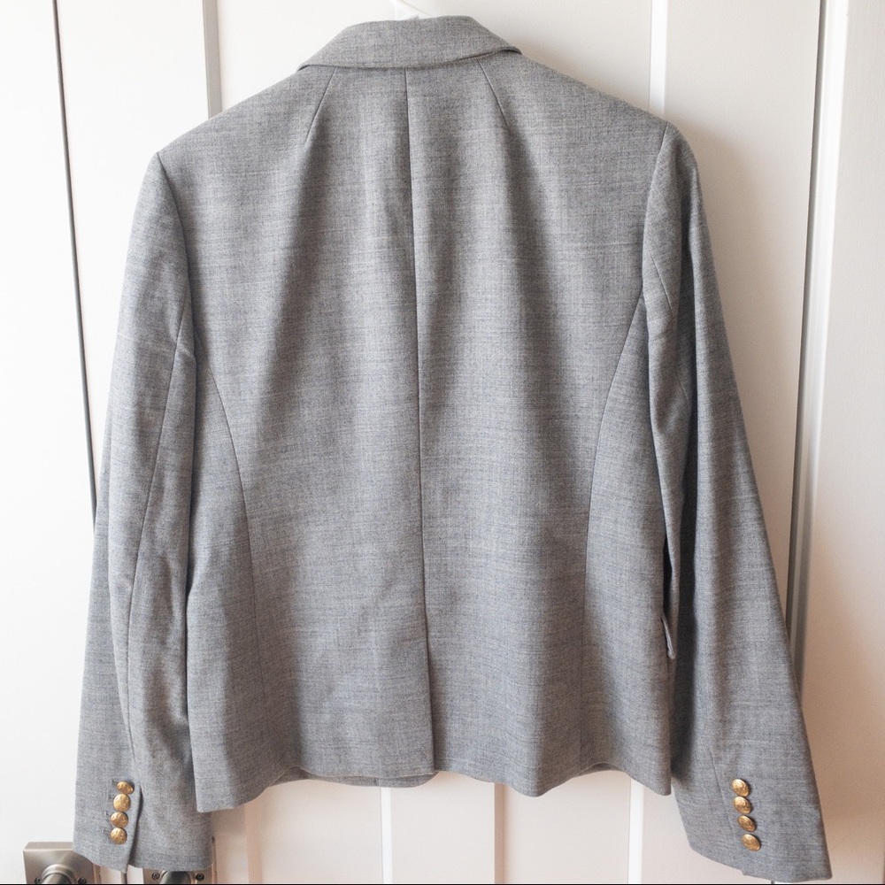 J.Crew Factory Gray Blazer Size 8 - Picture 3 of 3